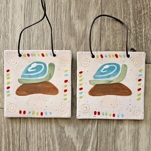 2 Urban Outfitters Critter Tile Wall Hanging (LIKE NEW)